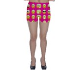 Emoji Pink Skinny Shorts