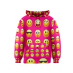 Emoji Pink Kids  Zipper Hoodie