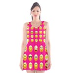 Emoji Pink Scoop Neck Skater Dress