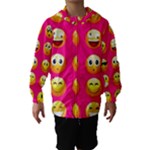 Emoji Pink Hooded Wind Breaker (Kids)