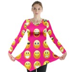 Emoji Pink Long Sleeve Tunic 