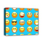 Emoji Blue Deluxe Canvas 14  x 11  (Stretched)