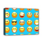 Emoji Blue Deluxe Canvas 16  x 12  (Stretched) 