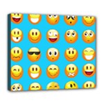 Emoji Blue Deluxe Canvas 24  x 20  (Stretched)