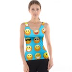 Emoji Blue Tank Top