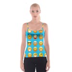 Emoji Blue Spaghetti Strap Top