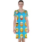 Emoji Blue Short Sleeve Nightdress