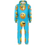 Emoji Blue Hooded Jumpsuit (Men)