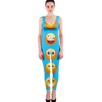 Emoji Blue OnePiece Catsuit