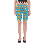 Emoji Blue Yoga Cropped Leggings