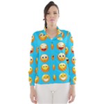 Emoji Blue Wind Breaker (Women)