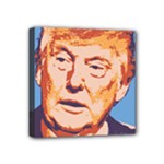 orange donald trump Mini Canvas 4  x 4  (Stretched)