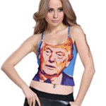 orange donald trump Spaghetti Strap Bra Top