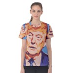 orange donald trump Women s Cotton Tee