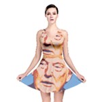 orange donald trump Reversible Skater Dress