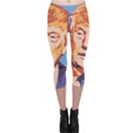 orange donald trump Capri Leggings 