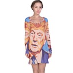 orange donald trump Long Sleeve Nightdress