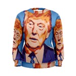 orange donald trump Women s Sweatshirt