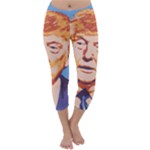 orange donald trump Capri Winter Leggings 