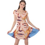 orange donald trump Cap Sleeve Dress