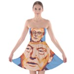 orange donald trump Strapless Bra Top Dress