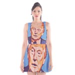 orange donald trump Scoop Neck Skater Dress