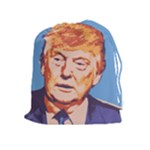 orange donald trump Drawstring Pouch (XL)