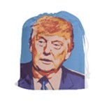 orange donald trump Drawstring Pouch (XXL)