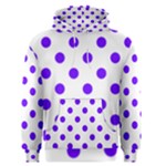 Polka Dots - Indigo Violet on White Men s Pullover Hoodie