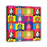 pop art donald trump  Mini Canvas 6  x 6  (Stretched)