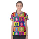 pop art donald trump  Women s Cotton Tee