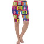 pop art donald trump  Cropped Leggings 