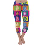 pop art donald trump  Capri Winter Leggings 