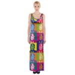 pop art donald trump  Maxi Thigh Split Dress