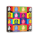 pop art donald trump  Mini Canvas 4  x 4  (Stretched)