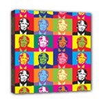 pop art donald trump  Mini Canvas 8  x 8  (Stretched)