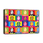 pop art donald trump  Deluxe Canvas 18  x 12  (Stretched)