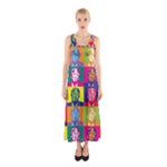 pop art donald trump  Sleeveless Maxi Dress