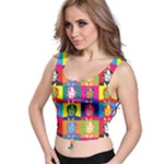 pop art donald trump  Crop Top