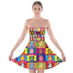 pop art donald trump  Strapless Bra Top Dress