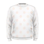 Polka Dots - Seashell on White Men s Sweatshirt