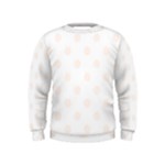 Polka Dots - Seashell on White Kid s Sweatshirt