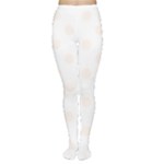 Polka Dots - Seashell on White Women s Tights