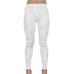 Polka Dots - Seashell on White Yoga Leggings