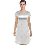 Polka Dots - Seashell on White Cap Sleeve Nightdress