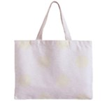 Polka Dots - Ivory on White Zipper Mini Tote Bag