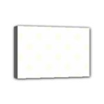 Polka Dots - Ivory on White Mini Canvas 6  x 4  (Stretched)