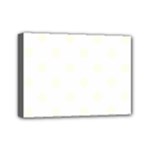 Polka Dots - Ivory on White Mini Canvas 7  x 5  (Stretched)