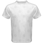 Polka Dots - White Smoke on White Men s Cotton Tee