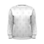 Polka Dots - White Smoke on White Women s Sweatshirt